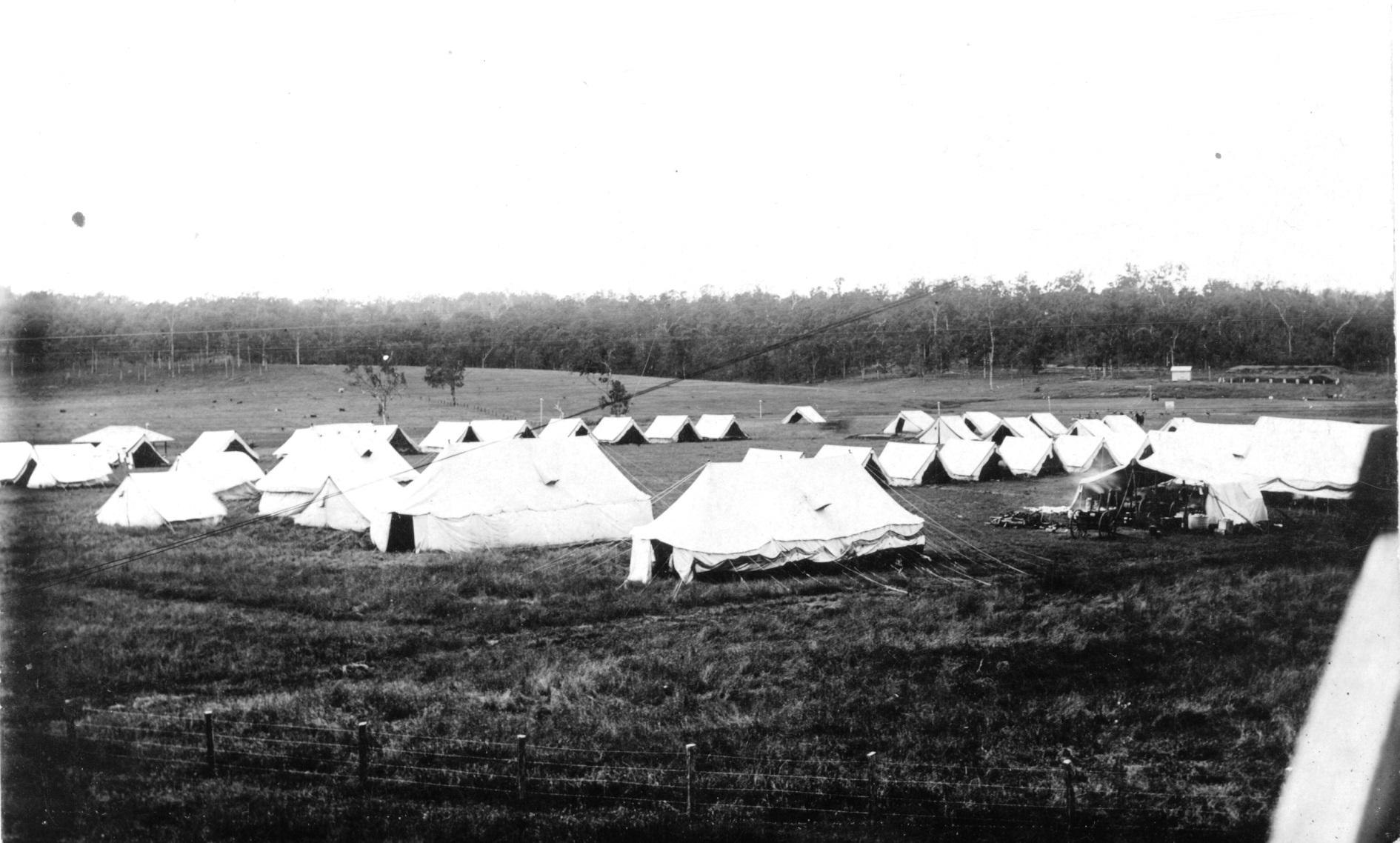 Tents up on Redbank range