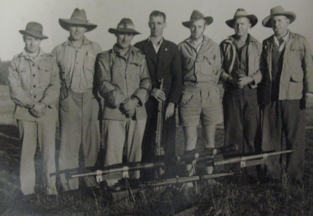 Jim Rush (1st on left) -- c. late 1930s - early 1940s