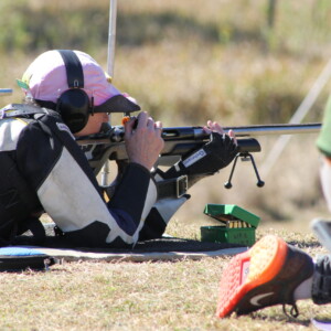Ladies competing shoulder to shoulder with the gentlemen shooters